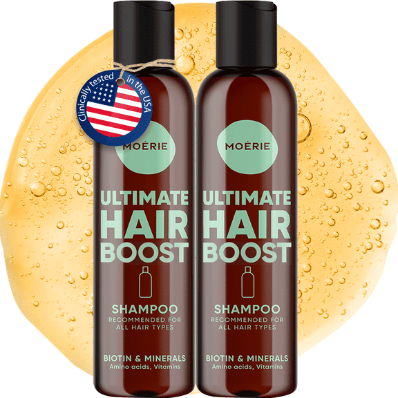 Moerie Volumizing Shampoo – Nourishing, Strengthening & Hydrating, Vegan & Cruelty-Free, Paraben & Silicone Free, Suitable for All Hair Types, 2 Pack
