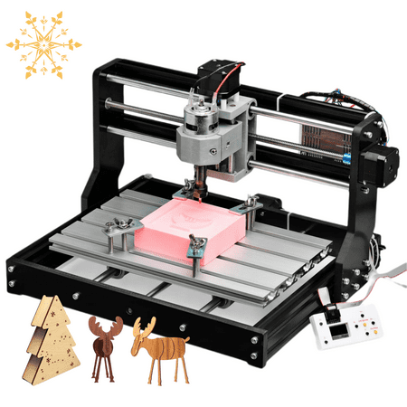 SainSmart Genmitsu CNC 3018-PRO Router Kit GRBL Control 3 Axis Plastic Acrylic PCB PVC Wood Carving Milling Engraving Machine, XYZ Working Area 300x180x45mm
