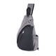 thumbnail image 2 of Bolso de hombro ajustable, transpirable, impermeable, de gran capacidad, mochila de una sola correa para viajes al aire libre, escuela, forma de gota gris, 2 of 15
