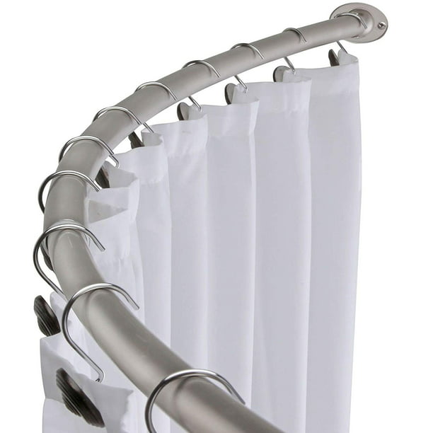 Adjustable Curved Shower Curtain Rod, Why Are Some Shower Curtain Rods Curved