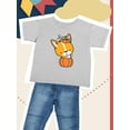 thumbnail image 3 of Halloween Corgi Pumpkin Costume T-Shirt Toddler -Image by Shutterstock,  5 Toddler, 3 of 4