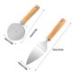 thumbnail image 5 of Injueey Paquete de 2 servidores de rueda de Pizza de acero inoxidable, mango de antideslizante de mano, accesorio portátil multifuncional para Cocina y Comedor Injueey HA010666-00, 5 of 6