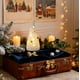 thumbnail image 1 of Luminous Ceramic Christmas Decorations Set - Deer Snowman Santa Figurine with Soft Glow for Holiday Tabletop Display, Indoor Festive Scene Ornaments, Battery Operated Night Light for Home Decor, 1 of 6