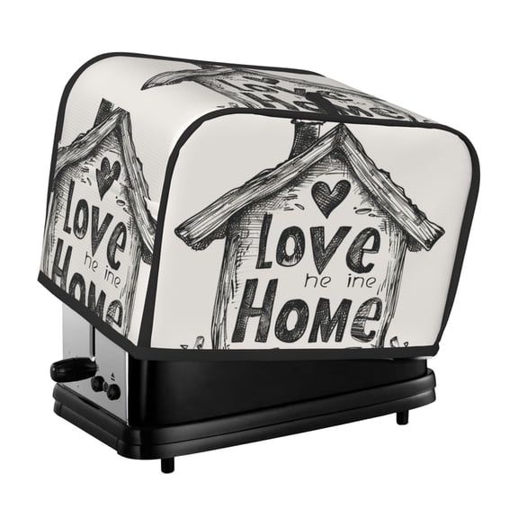 Toaster Cover For 2 Or 4 Slice, Two Or Four Slice Toaster Hood Dust-Proof Cover For Kitchen Washable Small Appliance Love Home