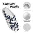 thumbnail image 5 of Easygdp Cartoon Raccoon Slippers for Women Mens Winter Warm Home Slippers Plush Slip on House Slippers for Indoor Outdoor Shoes-8, 5 of 7