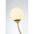 thumbnail image 5 of Living District Nyomi 24" 2-Light Metal/Glass Chandelier in Brass/White, 5 of 7