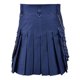 thumbnail image 4 of Hombres Cortos Estilo Falda Color Sólido Snap Sujetador Plisado Casual Kilt con Bolsillos Poliéster Unisex Uso Diario, 4 of 6