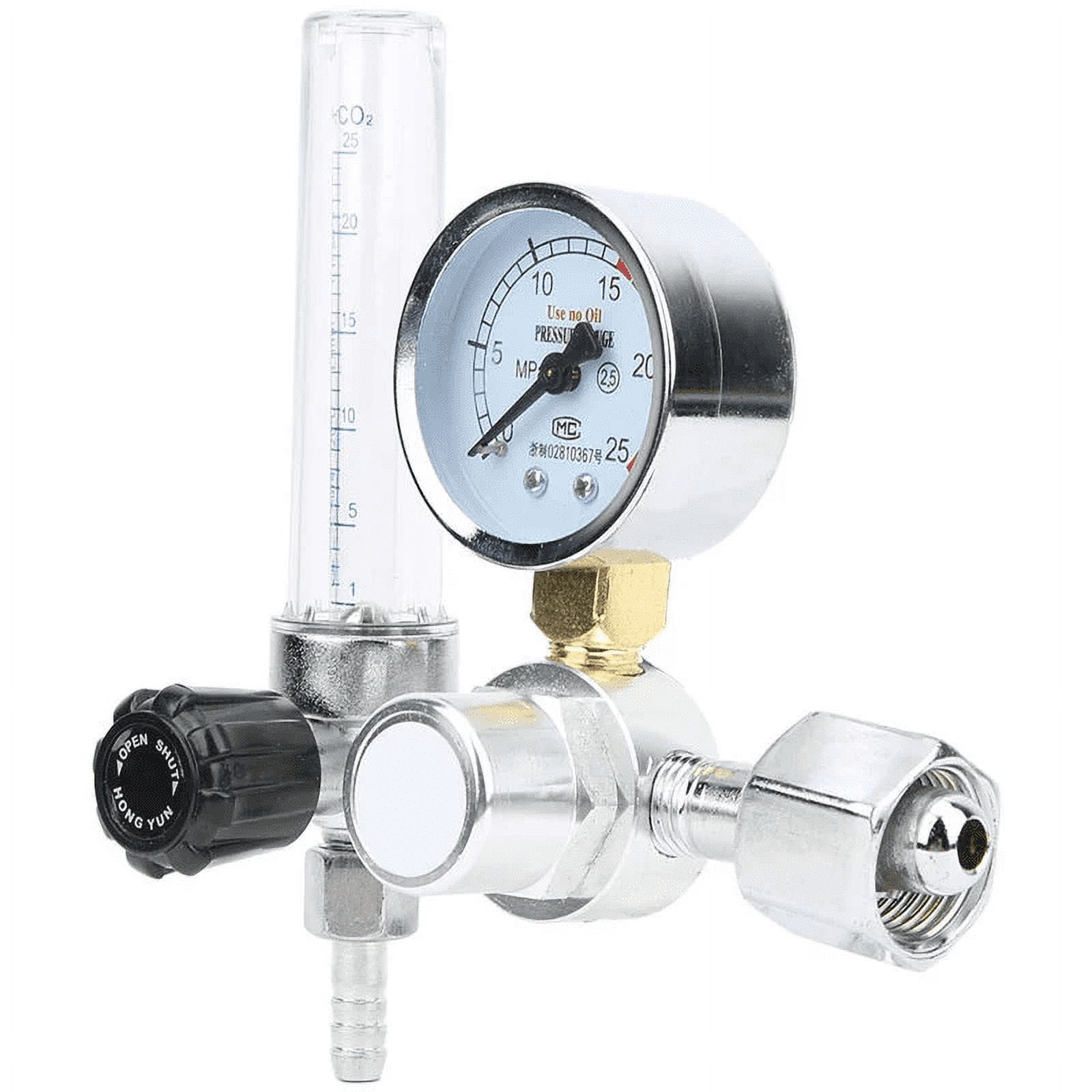 Welding Regulator for Argon CO2, Ideal for MIG Tig Welding, Clear Scale Pressure Gauge with High Quality Material, Stable Outlet Pressure, Zinc Alloy Body