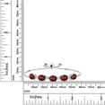 thumbnail image 3 of Gem Stone King 7.70 Cttw Red Garnet and White Created Sapphire Tennis Bracelet for Women | 925 Sterling Silver | Oval 8X6MM | Gemstone Birthstone | Adjustable Bolo Bracelet for Women, 3 of 5