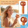 thumbnail image 3 of THOPBPRK Handheld Fan Powerful Portable Personal Air Blower with EnergyEfficient Motor for Outdoor Camping Sports Travel Summer , Orange, 3 of 6