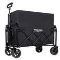 thumbnail image 6 of Sesslife 220LBS Collapsible Wagon Cart, 120L Capacity Storage Garden Wagon, Outdoor Heavy Duty Utility Beach Wagon Cart for Sand with Big Wheels, Adjustable Handle for Shopping, Camping, 6 of 8