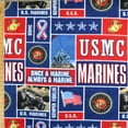 thumbnail image 4 of Fleece Blanket United States Marine Corps, 4 of 4