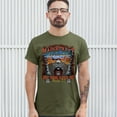 thumbnail image 3 of Tee Hunt Main Street of America T-shirt Get Your Kicks on Route 66 Biker Men's Tee, Military Green, Small, 3 of 5