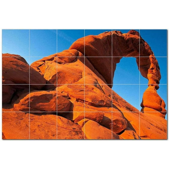 Canyon Ceramic Tile Mural Kitchen Backsplash Bathroom Shower, 400377-L64