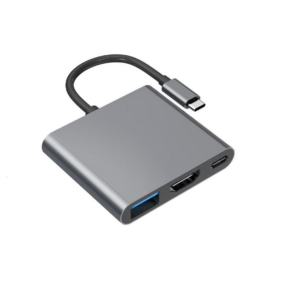 Multiports USB C to HDTV Adapter for TV Projectors Devices Speed Adapter