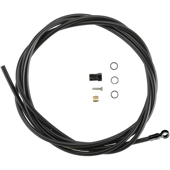 Shimano SM-BH90-SBM High Pressure Disc Brake Hose Kit with Black Banjo Fitting - 2000mm, W/O Banjo Bolt, Black