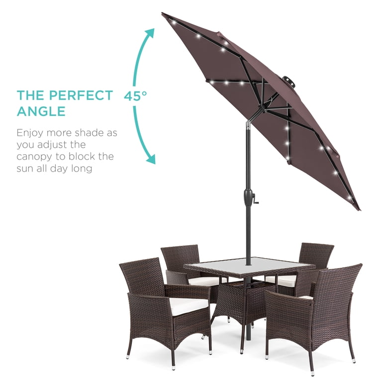 best choice products 7.5ft outdoor solar patio umbrella Kozyard 15 FT Rectangular Double-Sided with Light Kozyard LLC Use it for any occasion Best Choice Products 7.5ft Solar