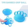 thumbnail image 3 of Practice Hand Grip Elderly Exercise Ball Hand Stress Ball Finger Grip Ball Finger Strength Trainer Hand Finger Exerciser BLUE, 3 of 6