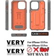 thumbnail image 2 of CaseBorne ArmadilloTek V Case for [iPhone 13 Pro] with Built-in Screen Protector & Kickstand Full-Body Multi-Layer Rugged - Orange, 2 of 5