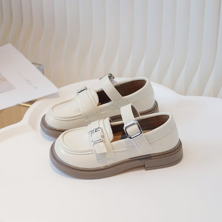

Girls Small Shoes Soft Sole 2024 Spring and Autumn New Girls Fashion Retro Loafers JK Shoes Soft Sole Single Shoes