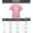 thumbnail image 6 of Men'S Hawaiian Shirt Summer Tropical Funny Print Button Short Sleeve Pink Duck Size S, 6 of 6
