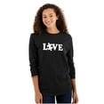 thumbnail image 3 of Love Autism Awareness Puzzle Piece Plus Size Long Sleeve Graphic Tee Shirt Brisco Brands 2X, 3 of 5