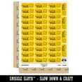thumbnail image 2 of Happy Mail Smiling Package Letter Sticker Set - Yellow - Matte Finish - 1.5" Small, 2 of 7