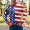 thumbnail image 4 of Camisas s Para Hombre Slim Fit Camisa de manga larga con botón de solapa y estampado a cuadros informal para hombre (White, XL), 4 of 5