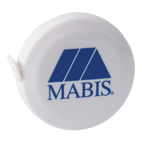 MABIS Tape Measure Measuring Tape for Body, Pocket Size Compact Retractable Flexible, 60 inches, White