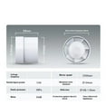 thumbnail image 2 of 4/5 inch Silent Ventilation Air Vents Ventilator Extractor Exhausted Extractor Fan Ventilator Bathroom Kitchen Washroom ,High Performance, 2 of 6