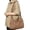Brown, variant on Black Canvas Crossbody Bag Men Messenger Bag Unisex Casual Shoulder Bag Adjustable Strap Commute School Travel