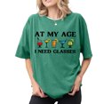 thumbnail image 6 of Funny Womens T Shirts Crew Neck Letter Print Casual Cotton T Shirts Loose Fit Basic Tops for Travel Dating, 6 of 6