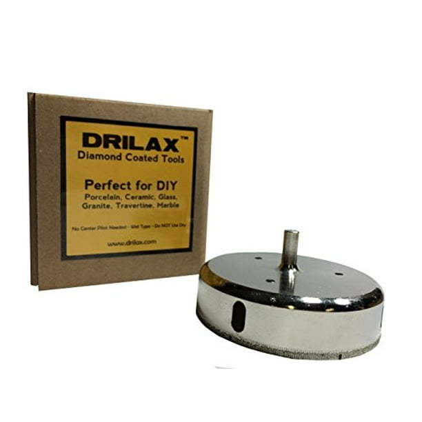 Drilax 43/8 inch Diamond Hole Saw Glass Cutting Ceramic Porcelain Tile