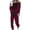 Red, variant on Women's Skeleton Print Tracksuit Set Long Sleeve Loose Fit Casual Sportswear Two Piece Outfit