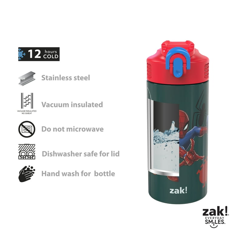 Zak Designs Marvel Spider-Man 18/8 Single Wall Stainless Steel