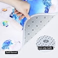 thumbnail image 5 of Shower Curtains with Bath rugs Non-slip Soft Toilet Lid Cover for Bathroom ,Waterproof Home Tub Curtains Sets with Memory Foam Rugs ,3D Print Durable Polyester Fabric Four-Piece Heart-shaped Dolphin, 5 of 18