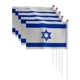 thumbnail image 1 of 5 Pcs Hand Waving Flag Israel National Hand Flags, 1 of 5