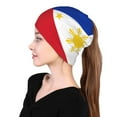 thumbnail image 2 of Multifunction Beanie Hat Philippines Flag Beanie Hat Scarf Stretch Skull Cap For Women Men, 2 of 7