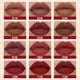 thumbnail image 3 of Lápiz labial líquido resistente al agua mate brillo de labios desnudo pigmento rojo oscuro brillo de labios de terciopelo púrpura de larga duración para mujeres maquillaje esmalte de labios, 3 of 5