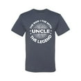 thumbnail image 2 of Wild Bobby, Uncle Man Myth Legend Funny Dad Uncle Papa Granpa Dad Gift, Father's Day, Men Graphic Tee, Vintage Heather Blue, Large, 2 of 4