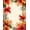 Red, Pattern 2, variant on Flatwoven High Traffic Area Rug, Vibrant Tropical Flora With Layered Petal Motifs And Curved Vines, Non Slip, Stain Resistant, Washable Area Rugs for Living Room, Bedroom(Red, 2X3)