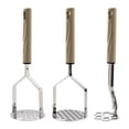 thumbnail image 3 of Vacemry 6Pcs Potato Masher, Stainless Steel Kitchen Tool For Mashed Potatoes Little One Food Avocado, Effortless Crushing And Mashing Machine For Home Kitchen Cooking, Comfortable Grip Handle, 3 of 9