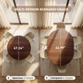 thumbnail image 4 of Hawsaiy 7 Piece Extendable Dining Table Set for 6, 47.24"-63" Round to Oval Kitchen Dining Room Table with Storage Shelf & Upholstered Dining Chairs, Modern Wood Dining Table Set for Apartment, 4 of 11