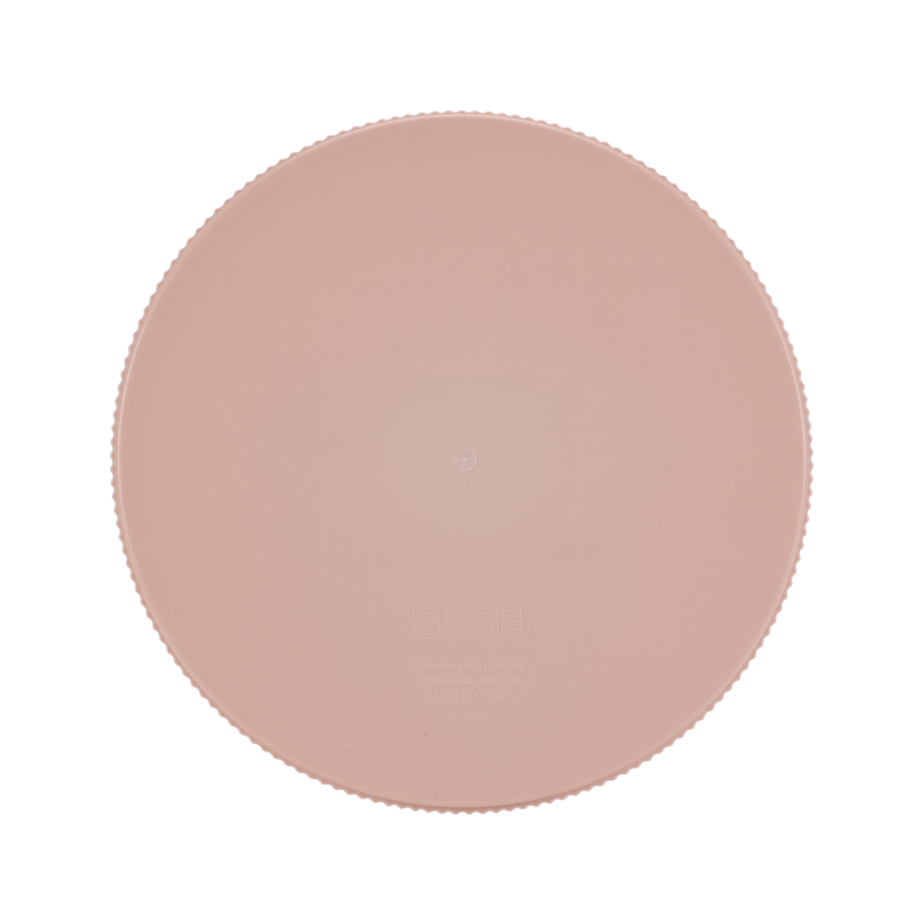 (3 pack) Mainstays Eco-Friendly Recycled Plastic Dinner Plate, Blush Pink, 10"