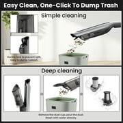 AUOSHI Cordless Handheld Vacuum Cleaner, 120W 18KPa Strong Suction, Dual HEPA Filtration, Portable Car and Home Vacuum with Multiple Attachments, USB-C Charging, One-Touch Empty Dust Cup