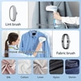 thumbnail image 3 of Handheld Clothes Steamer: 15 Seconds Fast Heat-up Portable Clothes Steamer with Large Water Tank, Blue, 3 of 5