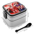 thumbnail image 2 of Harry Kane Fiambrera de Doble Capa, Contenedor de Almuerzo Portátil Apilable, Almacenamiento de Alimentos Hermético a Prueba de Fugas, 1000ml, 2 of 6