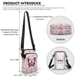 thumbnail image 6 of HELLHERO Colorful Zebra Stripe Pattern Shoulder Bags 2 Zippers Polyester Adult 4.33"x1.97"x7.09" for Outdoor Travel, 6 of 7