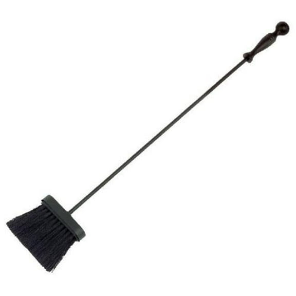 Dagan BRUSH-0 Individual Hearth & Fire Pit Tool with Ball Handle - 27 in. Brush, Black