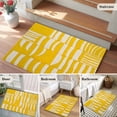 thumbnail image 5 of 2x3 Ft Entryway Area Rug, Yellow Geometric Kitchen Rug Runner Washable Floor Mat, Modern Abstract Minimalist Stripe Non Slip Indoor Door Mat Throw Carpet for Bathroom Living Room Bedroom, 5 of 8